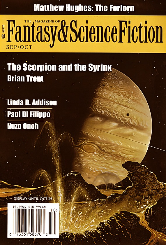 Published in the Magazine of Fantasy and Science Fiction, September – October 2021